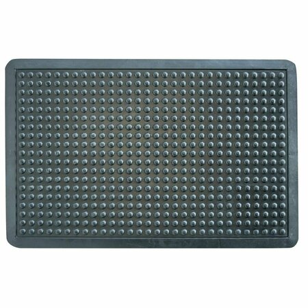 AMERIHOME 2 x 3 ft. Anti-Fatigue Bubble Rubber Entry Mat, Black RMBBL23